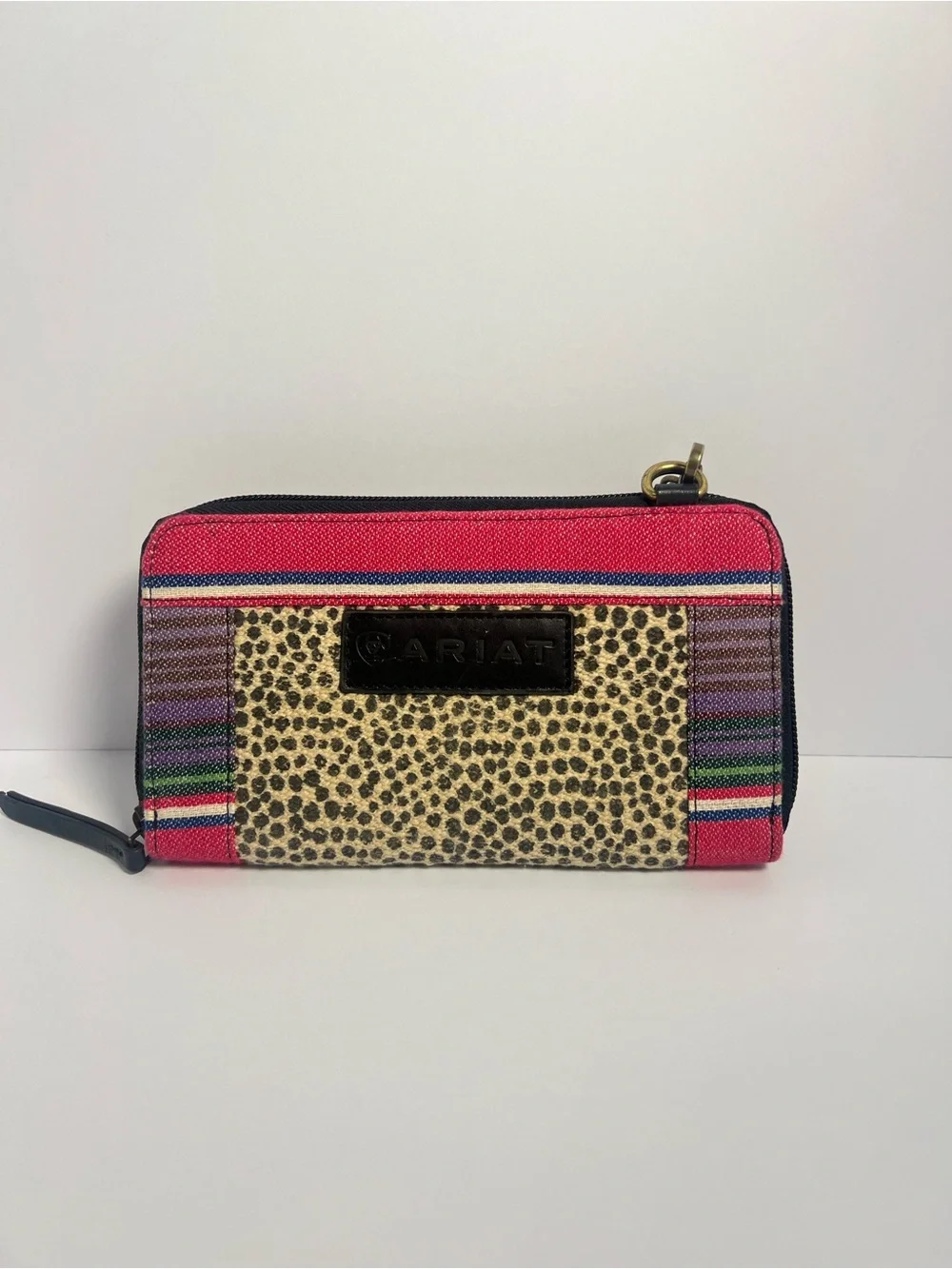 Ariat Serape Leopard Women’s Crossbody Wallet Wristlet Western Cowgirl Wallet
